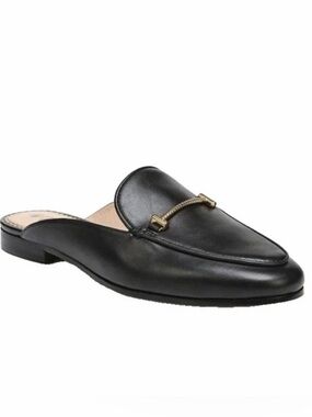 Sam Edelman Laurna Bit Mule Loafer Black Leather Loafer Mules Size 9.5
